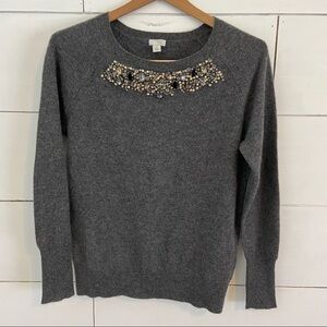 Halogen Cashmere Jeweled Sweater. Size Small. EUC